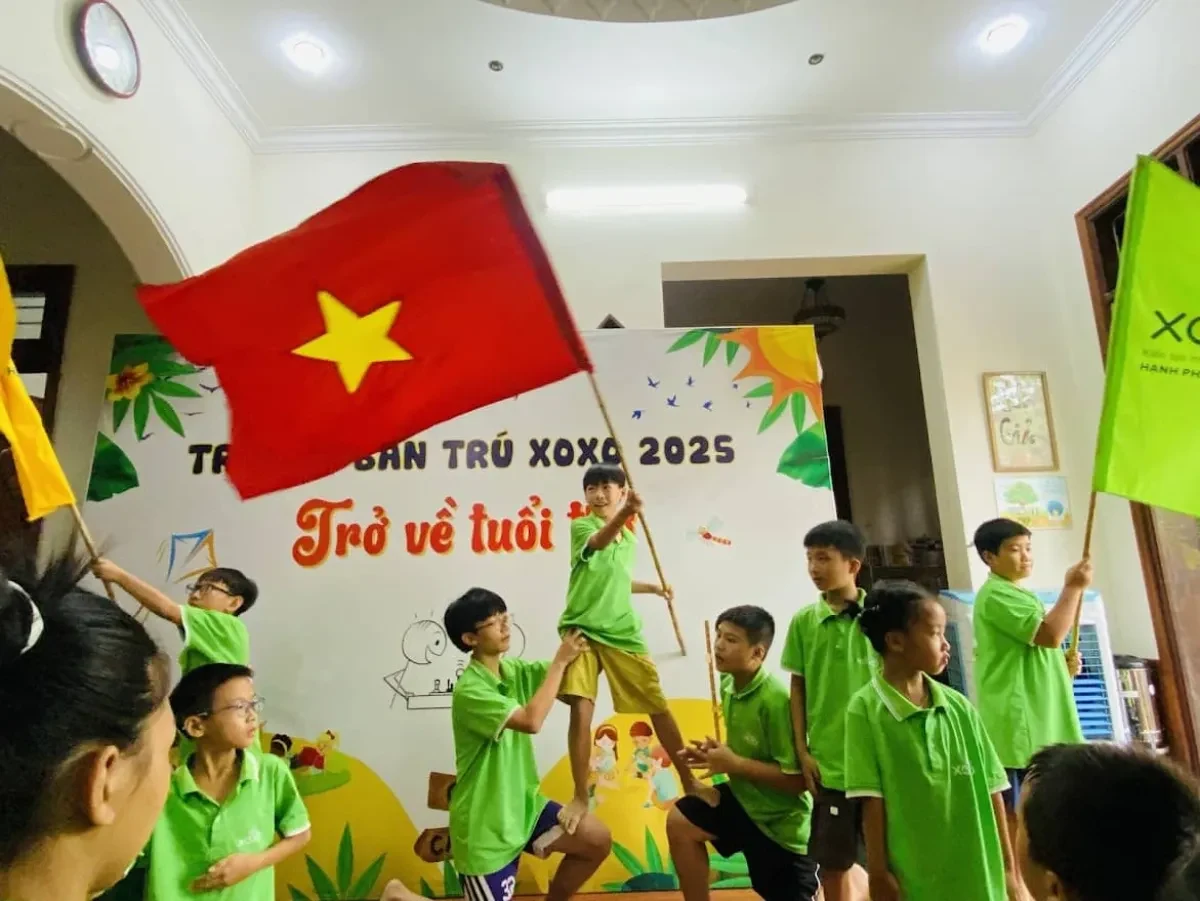 Học viên tham gia hoạt động hè tại XoXo